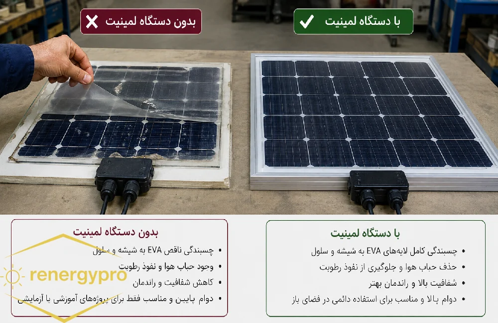 آیا میتوان EVA را بدون دستگاه لمینیت استفاده کرد